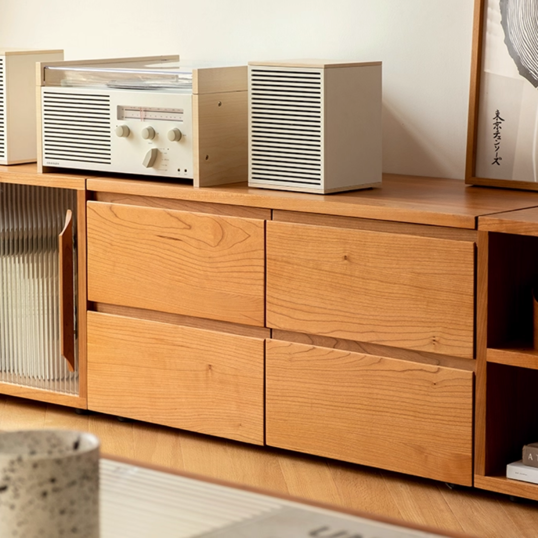 TAMENTEKI Solid Wood Modular Storage Cabinet