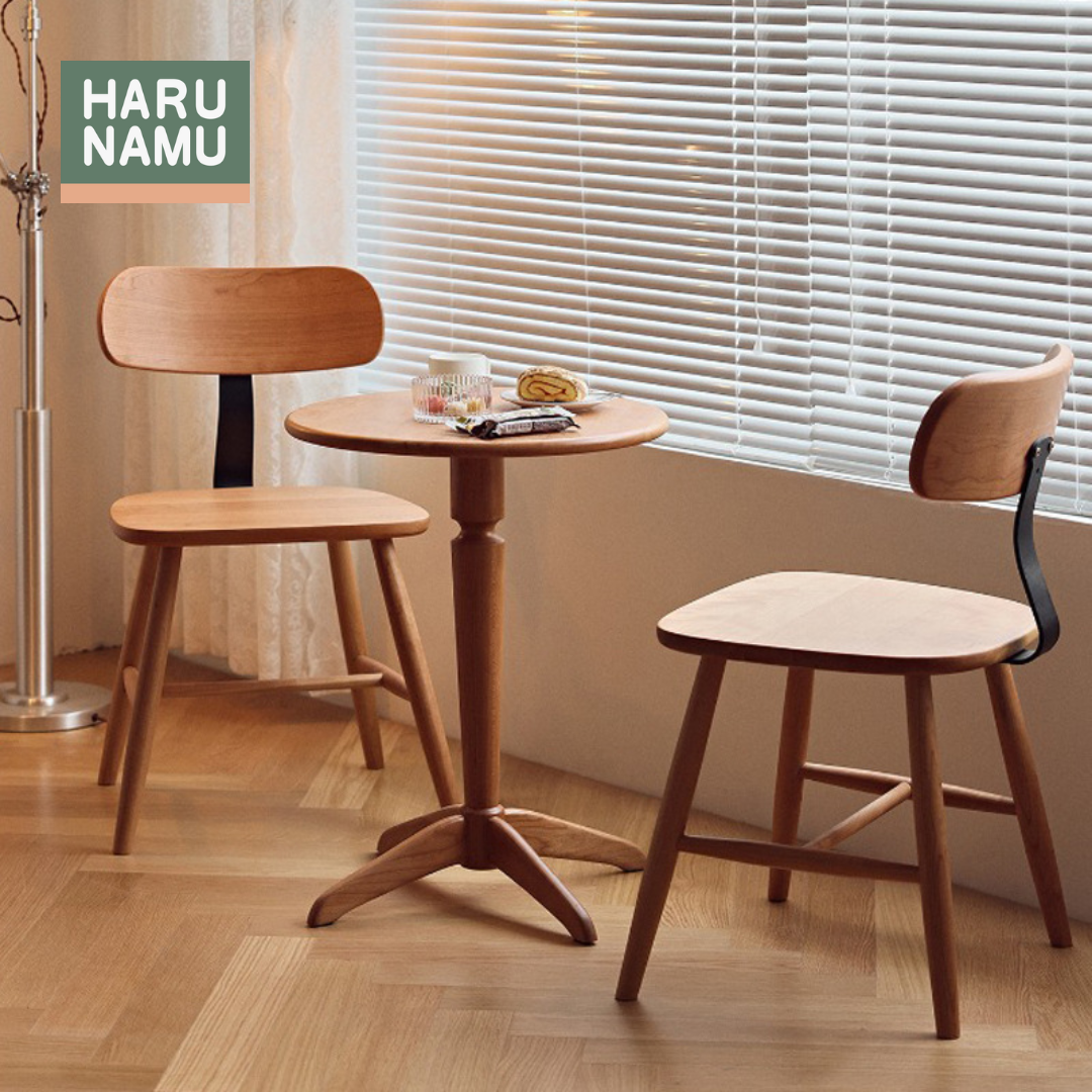 YOROKOBI Round Solid Wood Side Table