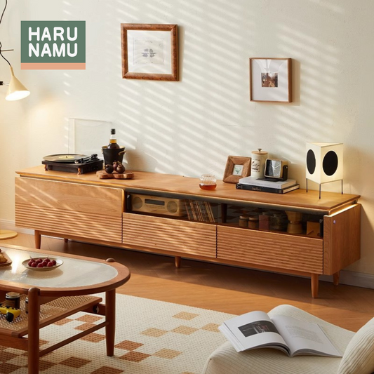 AKEMI Solid Wood TV Console