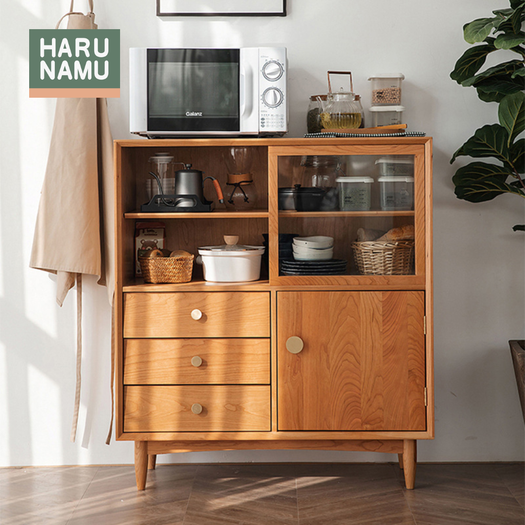 KIYOMIZU Solid Wood Display Cabinet