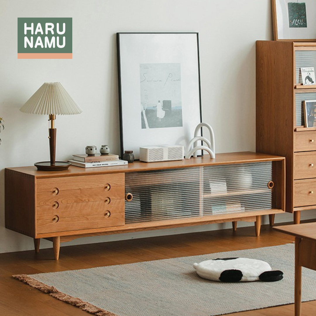KIYOSHI Solid Wood TV Console