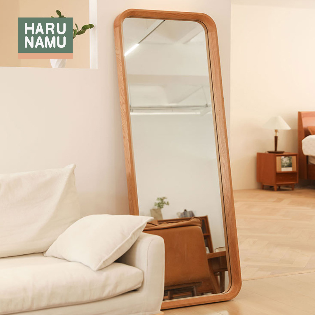 YŪGANA Solid Wood Full Length Mirror