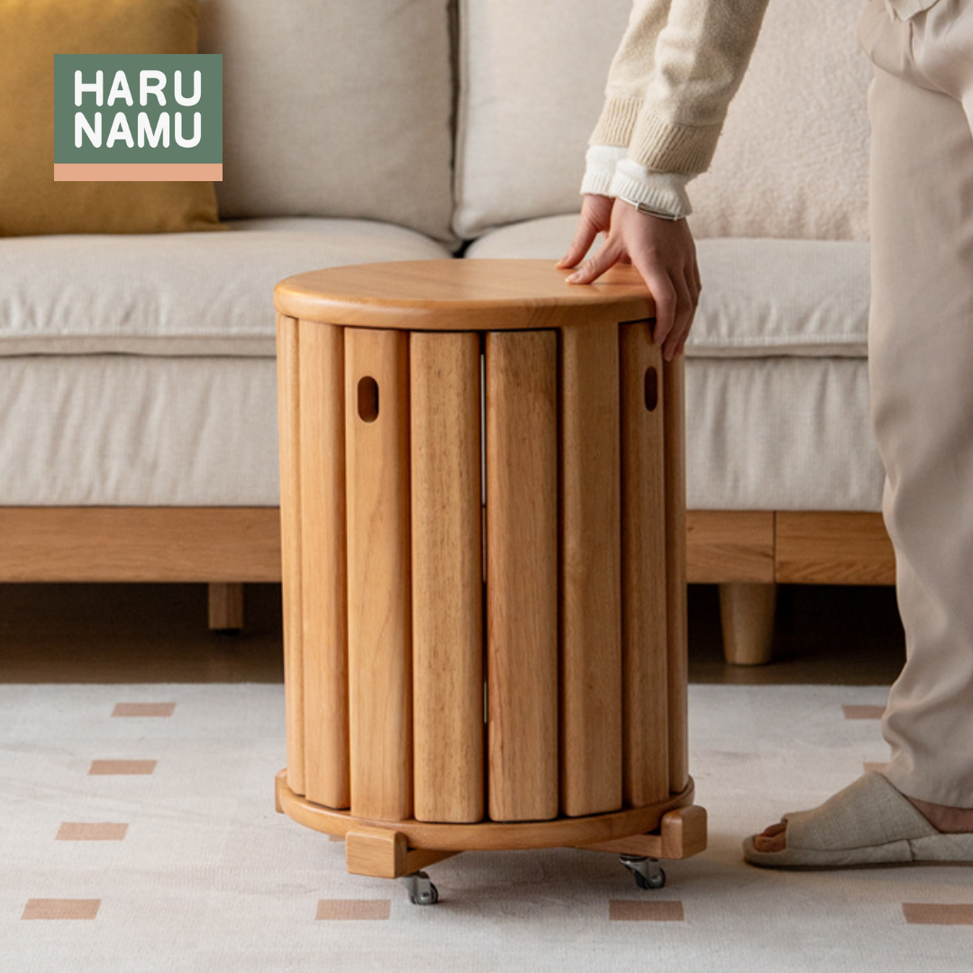 SAKU Solid Wood Nesting Stool
