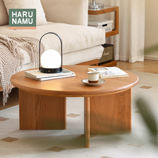 ENKATSU Round Solid Wood Coffee Table