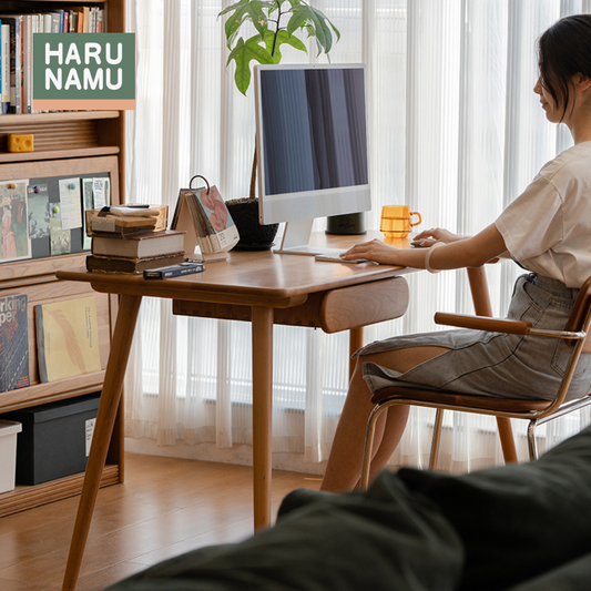 HIROKO Solid Wood Study Table