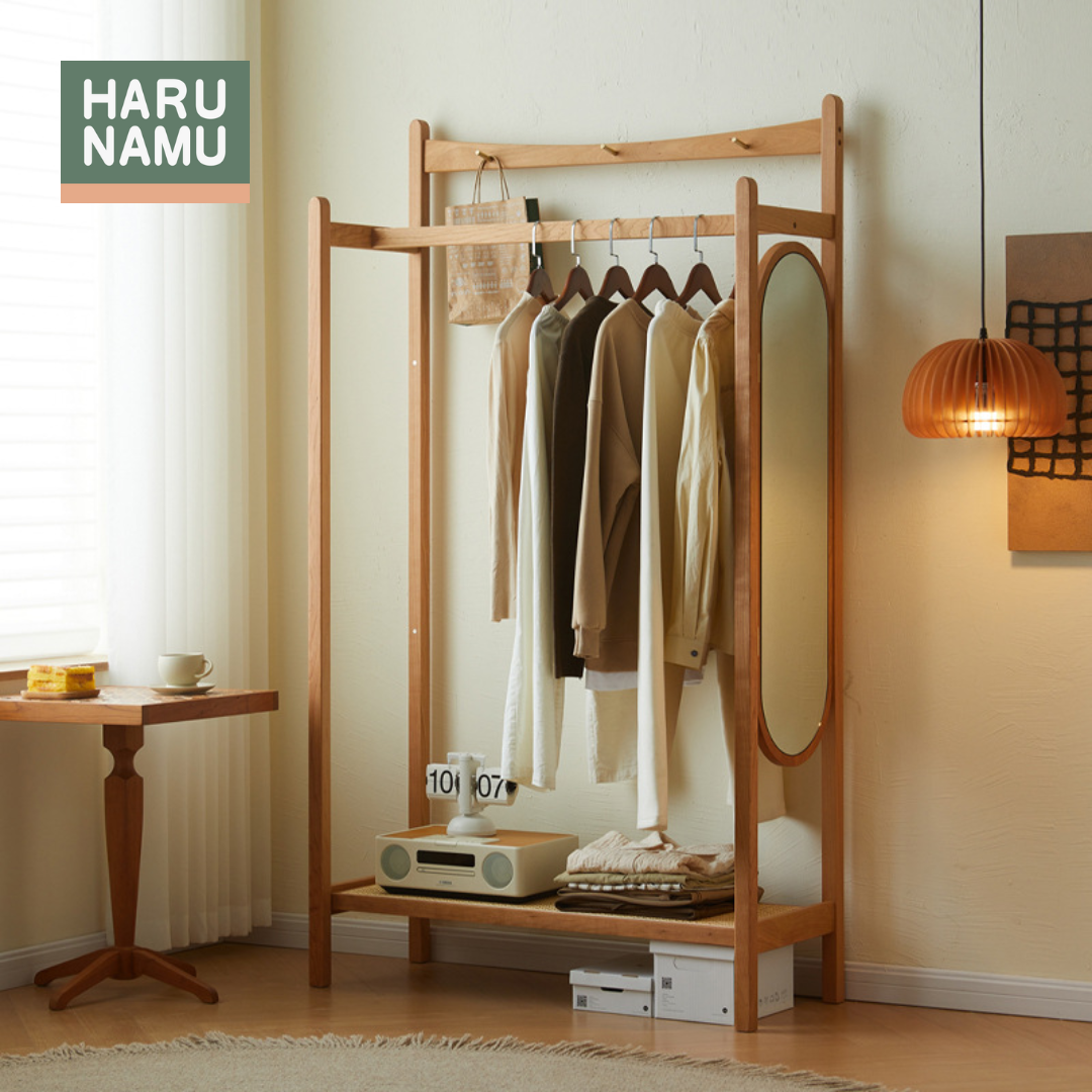 YŪKA Solid Wood Clothing Rack