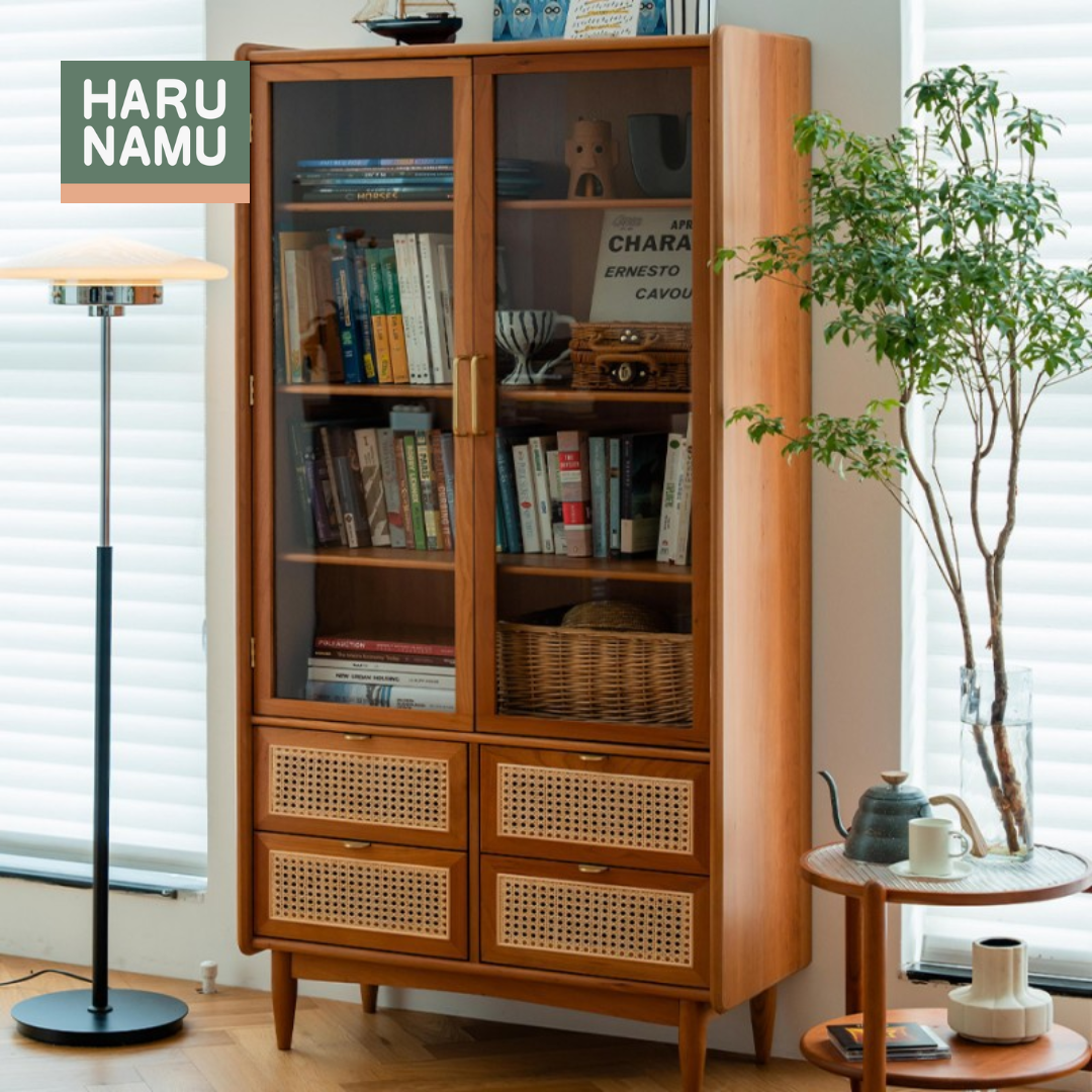 TAISHI Solid Wood Display Cabinet
