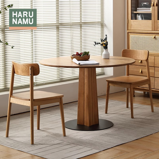 ITSUKA Round Solid Wood Dining Table