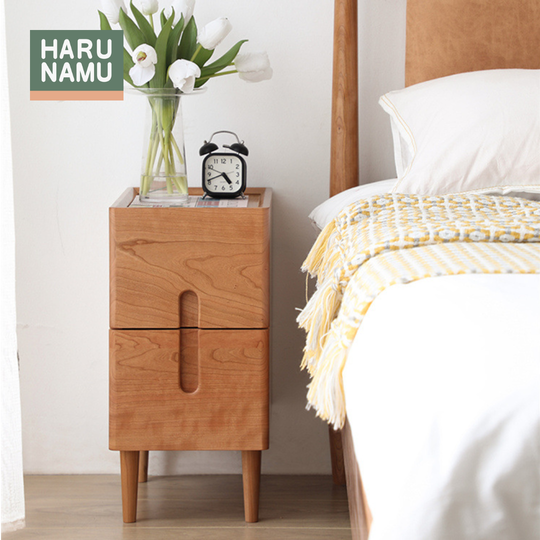 KONOMI Solid Wood Bedside Drawer