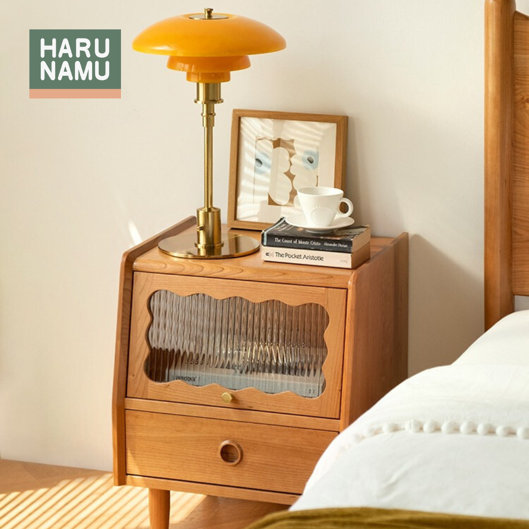 KOUTA Solid Wood Bedside Cabinet