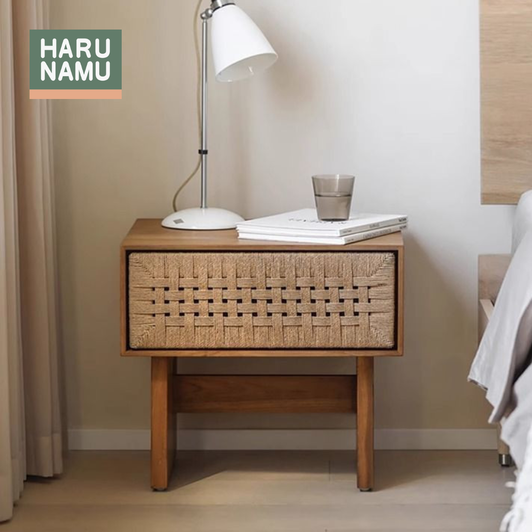 TAIKI Solid Wood Bedside Cabinet