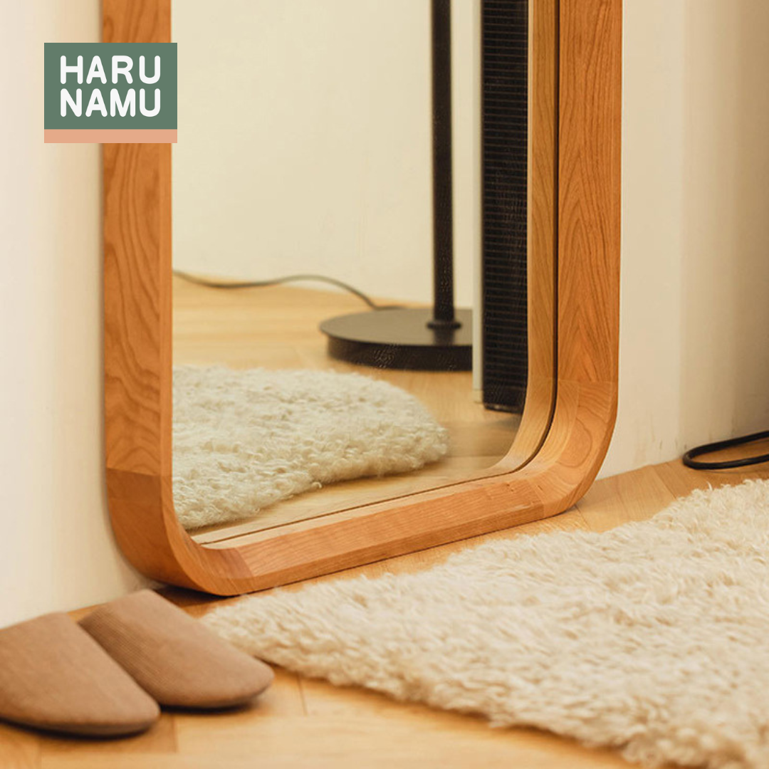 YŪGANA Solid Wood Full Length Mirror