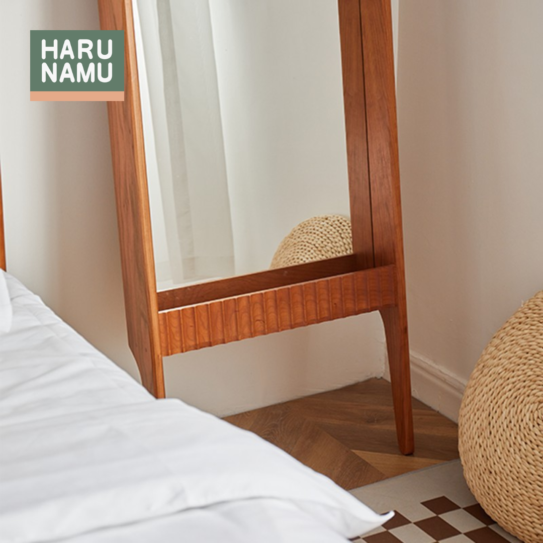 SAZANAMI Solid Wood Full Length Mirror