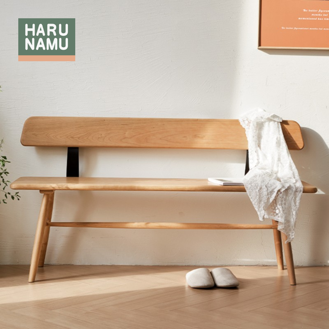 SAORI Solid Wood Bench