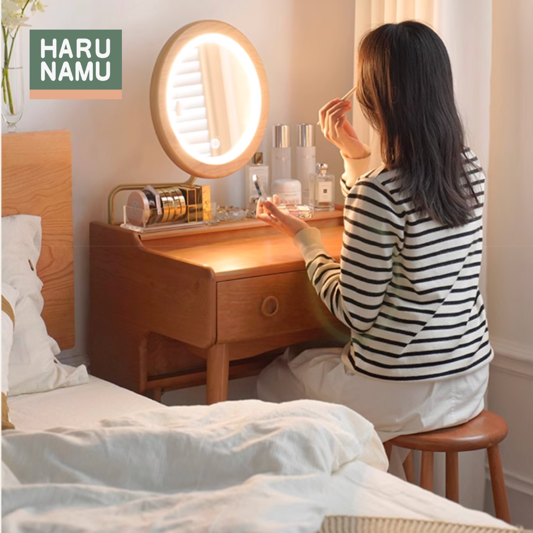 FUMIKO Solid Wood Dressing Table