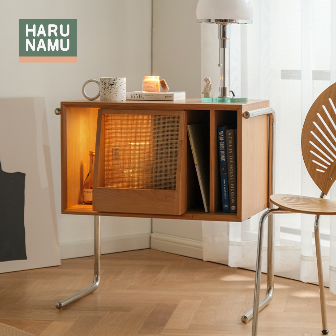 YOSHIMI Solid Wood Side Cabinet