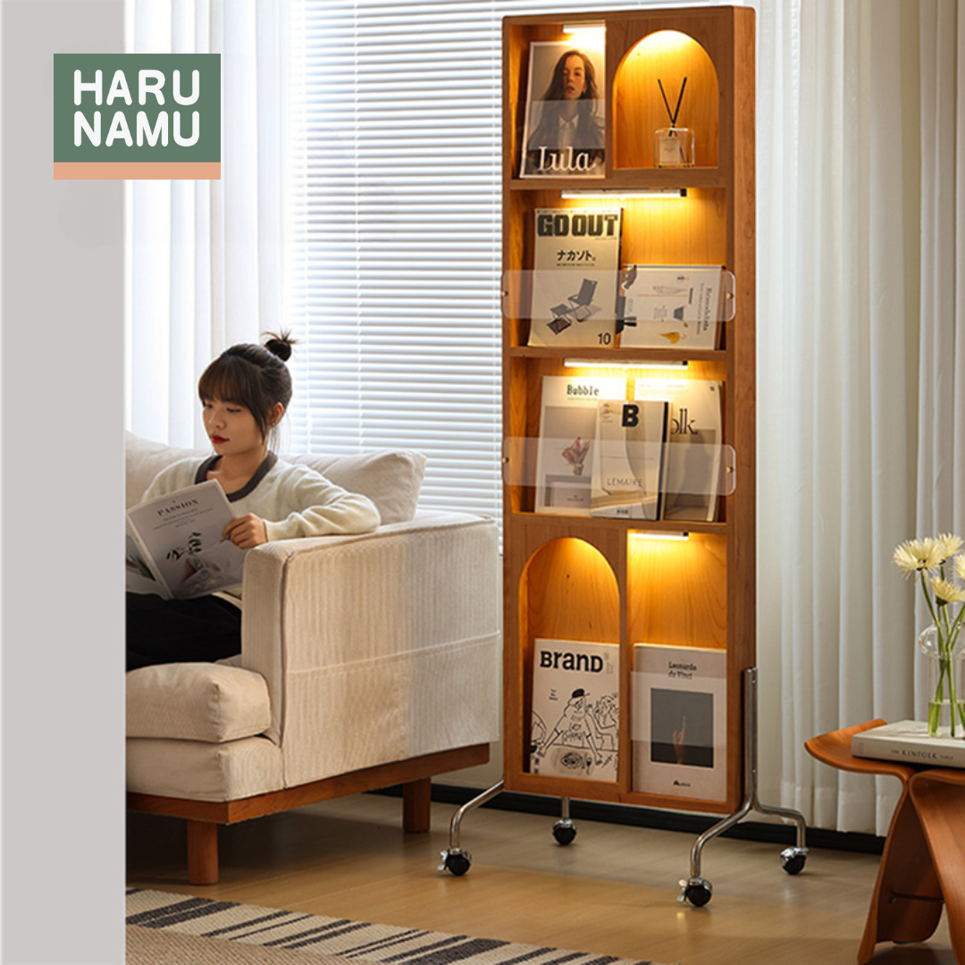 HIKARU Solid Wood Mirror Rack
