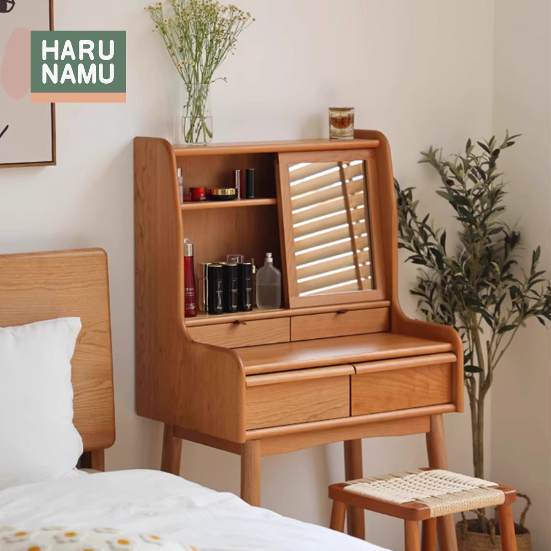 MASUMI Solid Wood Vanity Table
