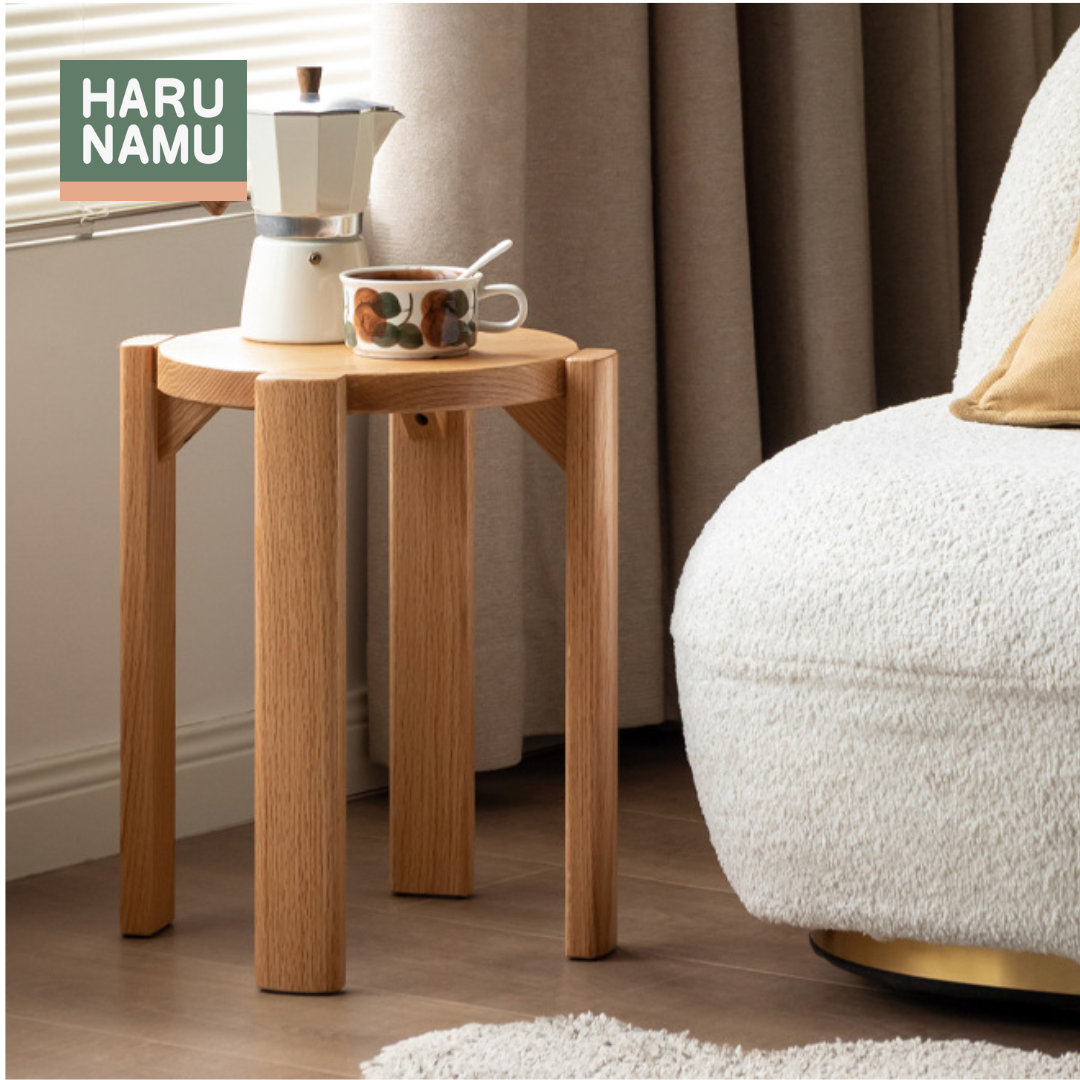 SAKU Solid Wood Nesting Stool