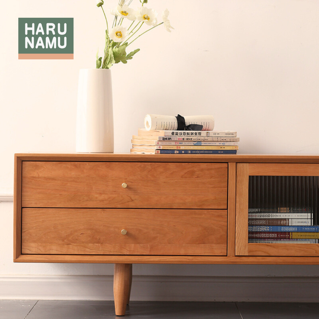 NAMERAKANA Solid Wood TV Console