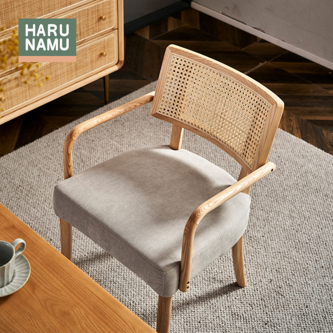 AIMI Rattan Solid Wood Chair