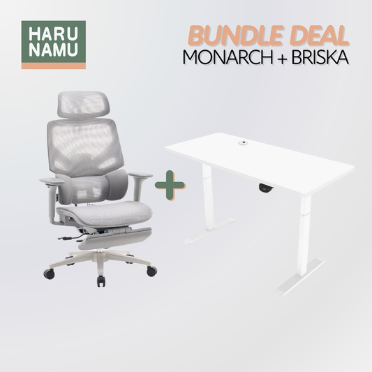 MONARCH x BRISKA Standing Desk and Chair Bundle