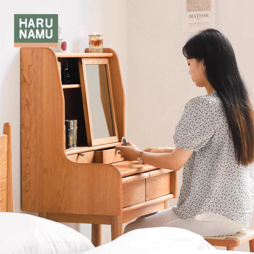 MASUMI Solid Wood Vanity Table