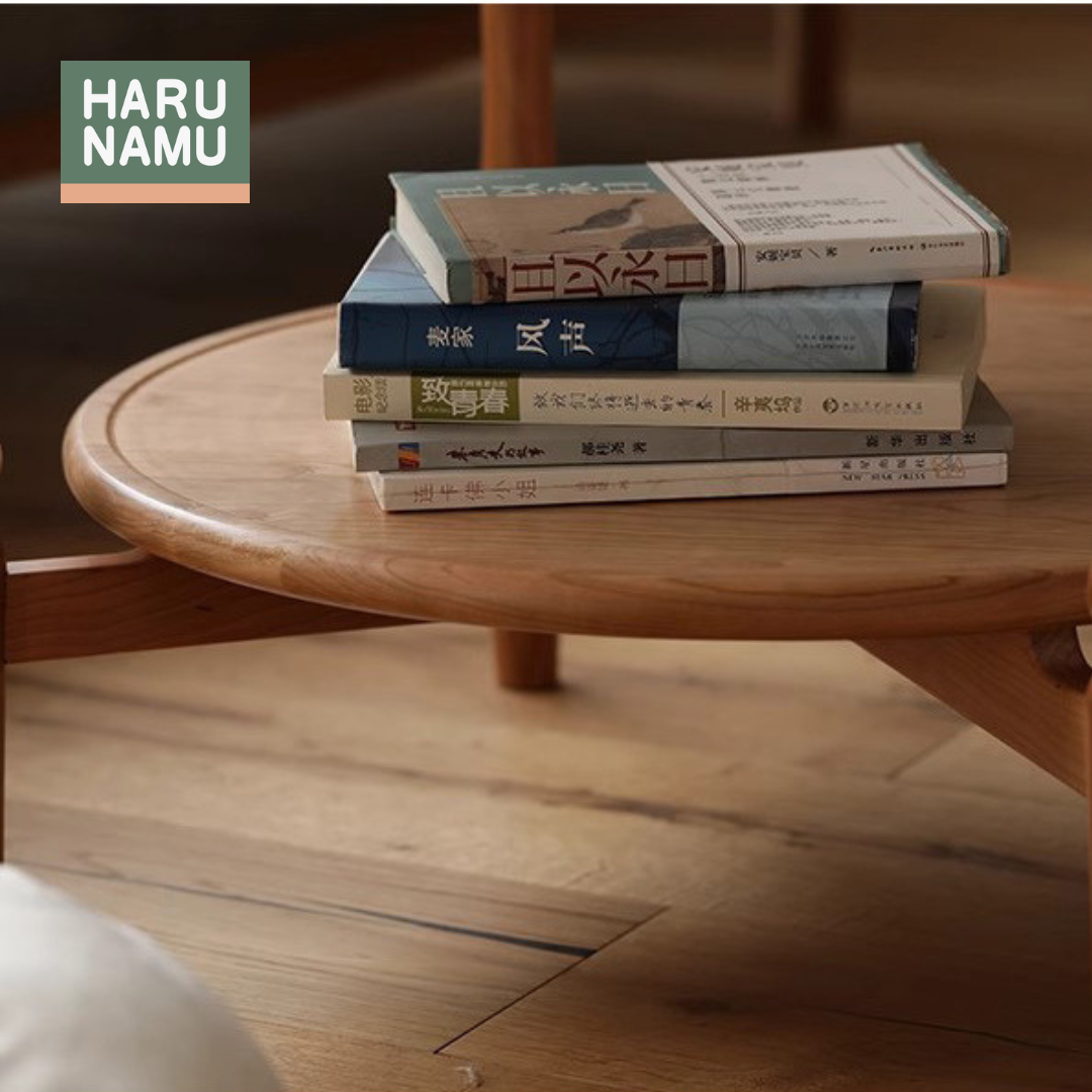 HANA Solid Wood Fluted Glass Coffee Table