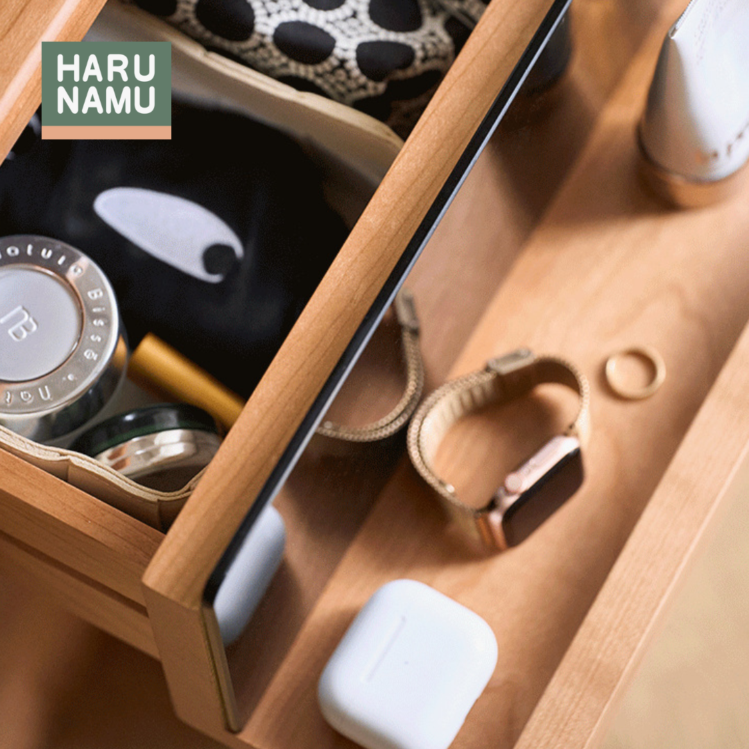 SHIZURU Solid Wood Bedside Drawer