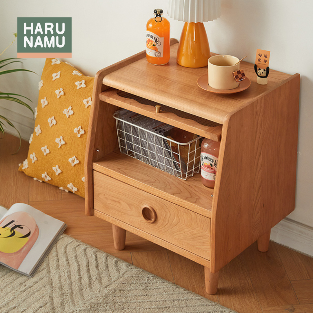 KOUTA Solid Wood Bedside Cabinet