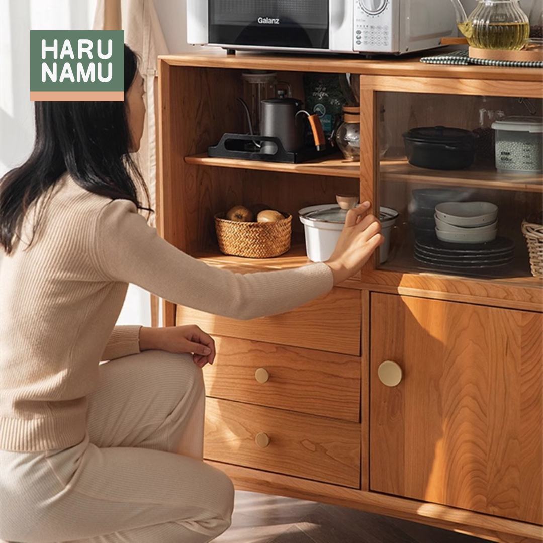 KIYOMIZU Solid Wood Display Cabinet