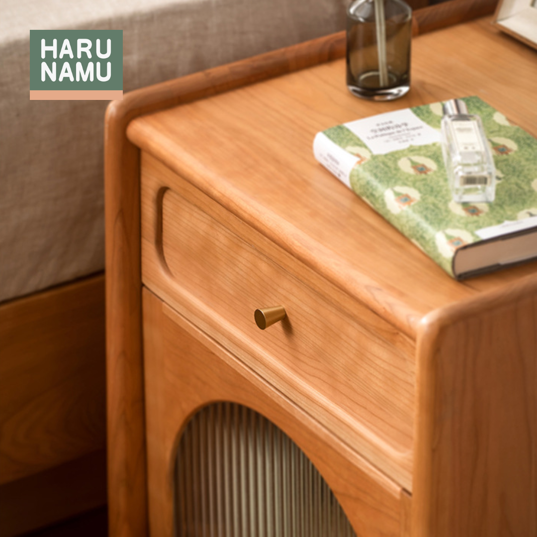 SAKI Solid Wood Bedside Drawer