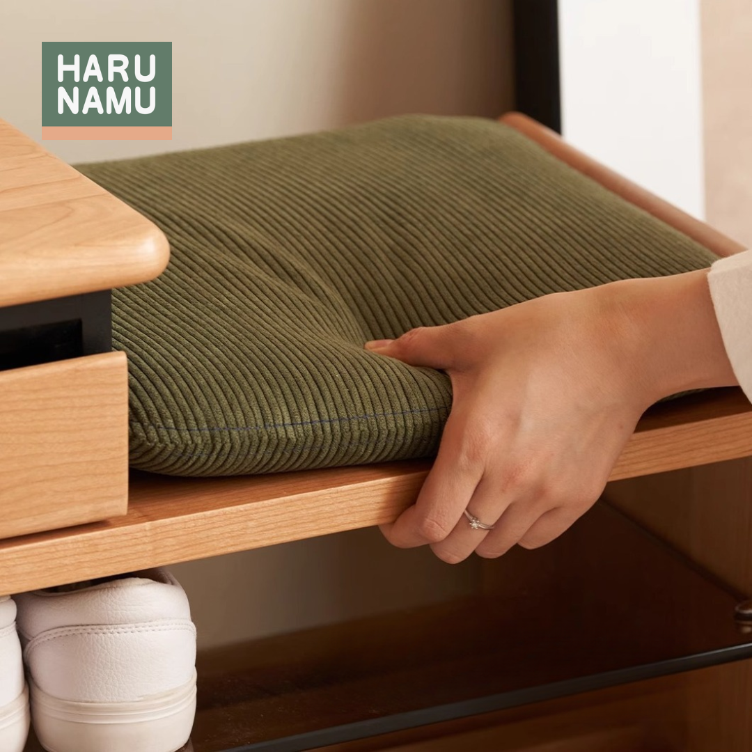 KAZUMIKO Solid Wood Shoe Bench