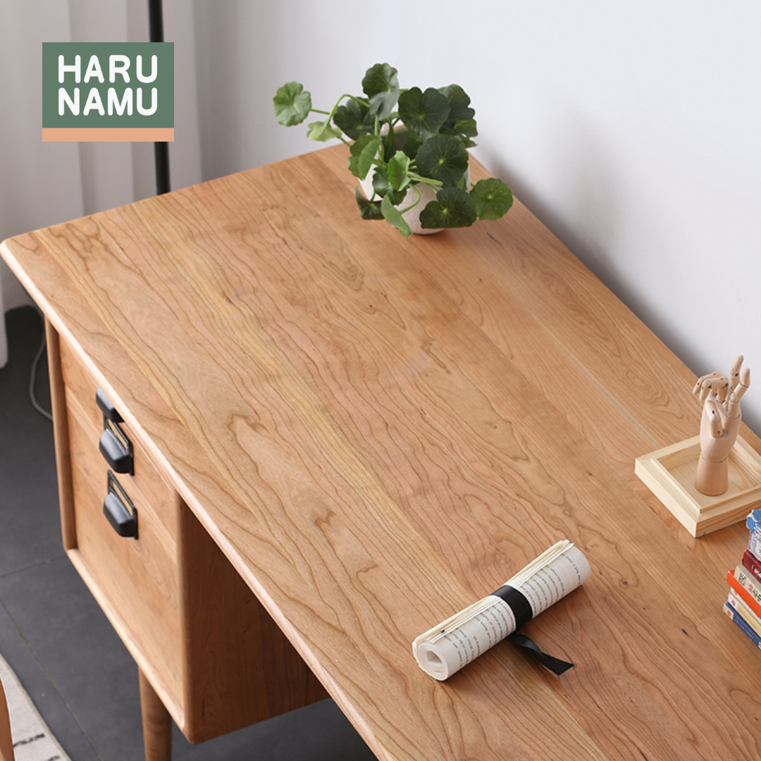 TSUTOMU Solid Wood Study Table