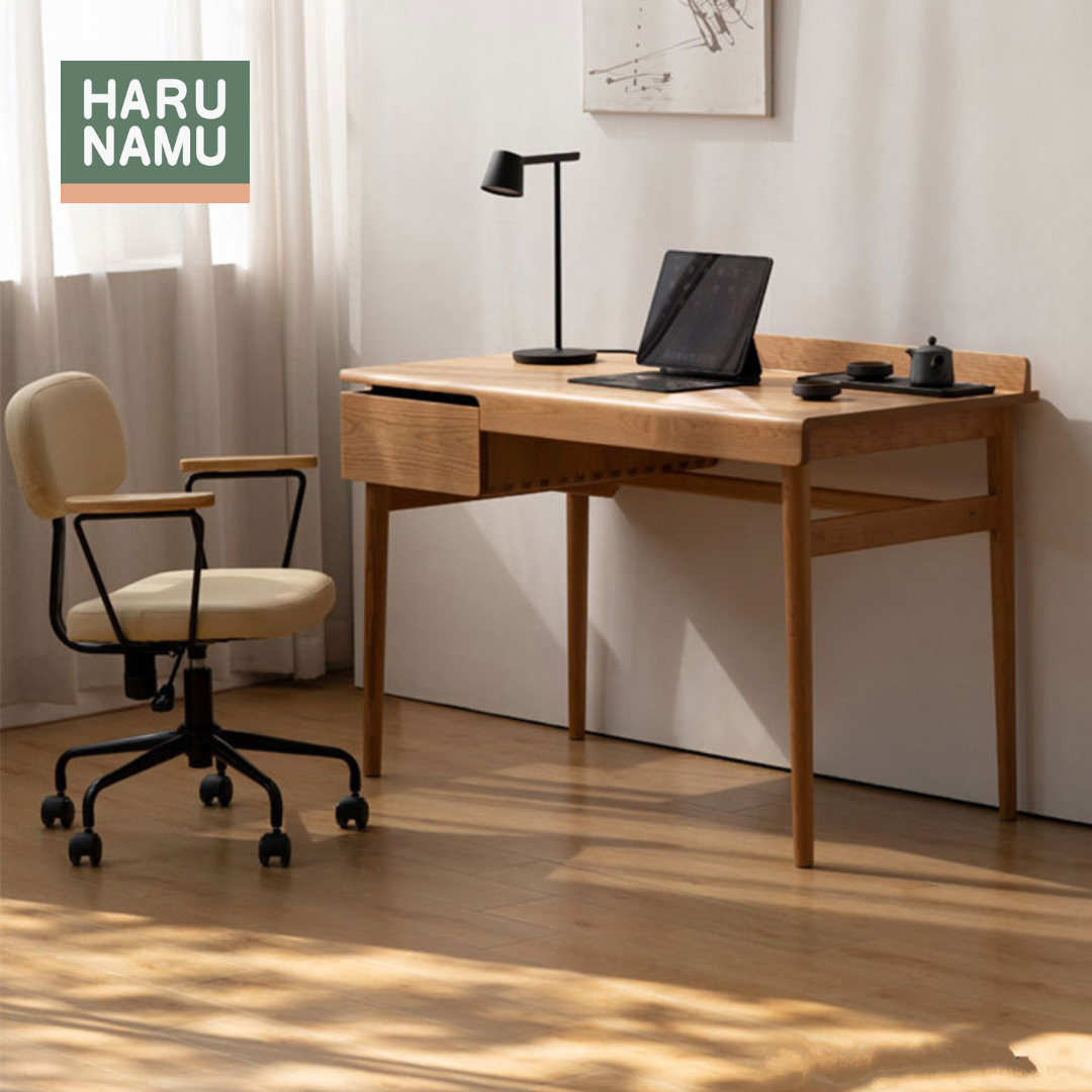 HANSUKE Solid Wood Study Table
