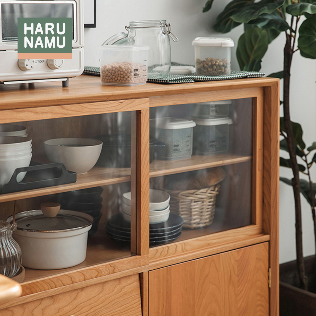 KIYOMIZU Solid Wood Display Cabinet