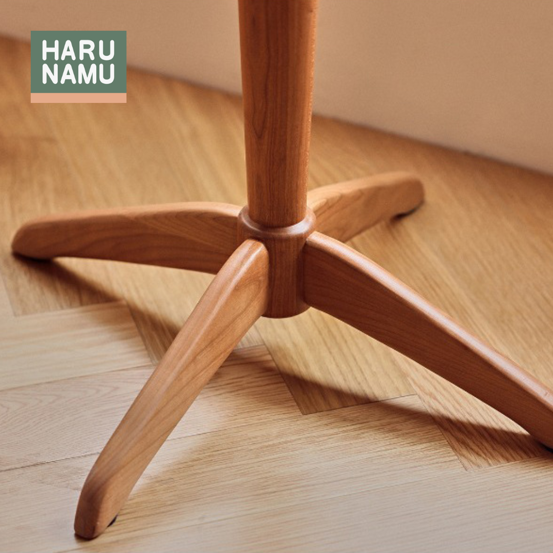 YOROKOBI Round Solid Wood Side Table