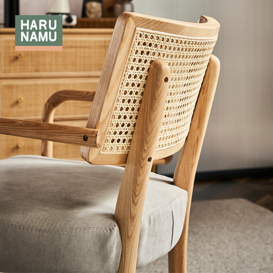 AIMI Rattan Solid Wood Chair