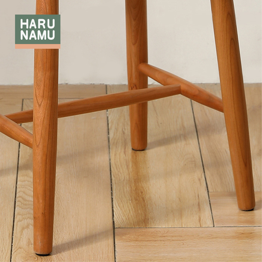 ORU Solid Wood Weave Bar Stool