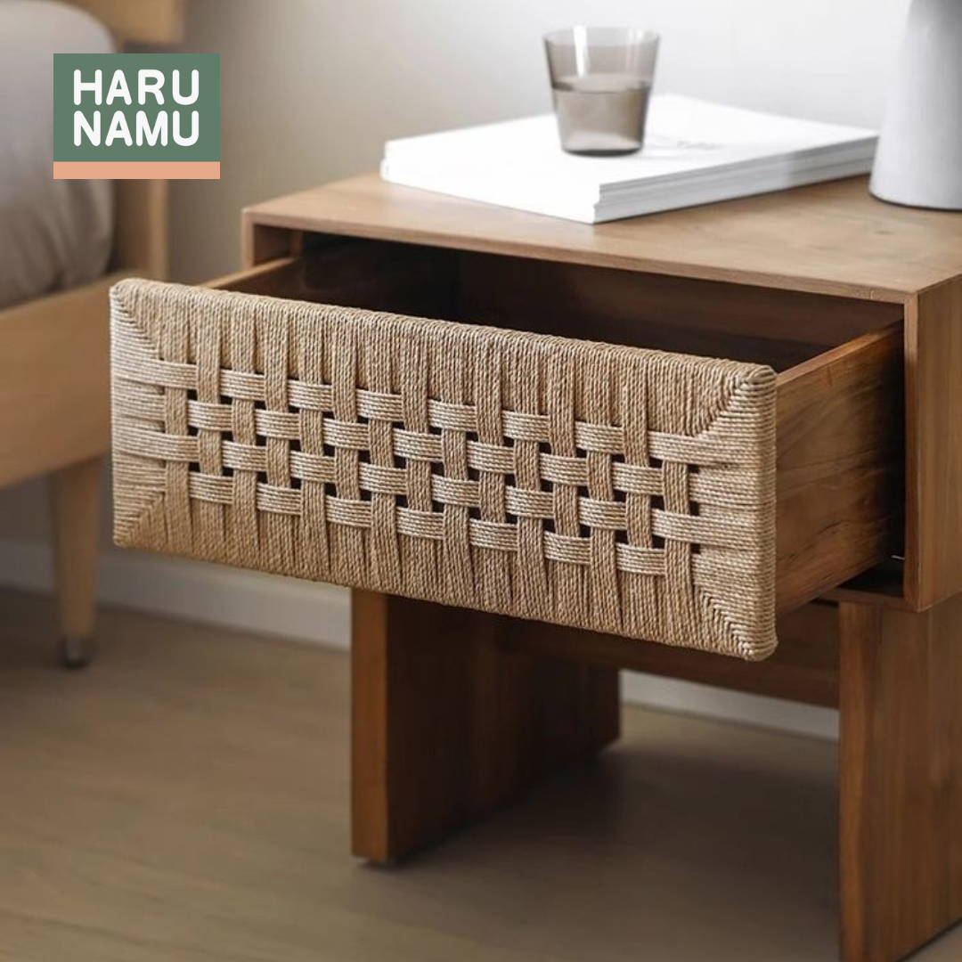 TAIKI Solid Wood Bedside Cabinet