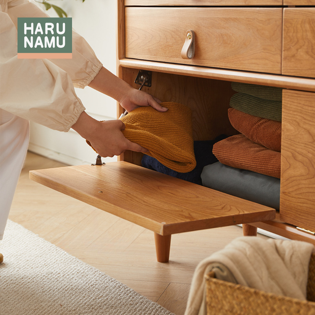YURIE Solid Wood Chest Drawer