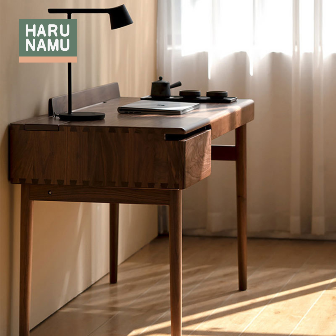 HANSUKE Solid Wood Study Table