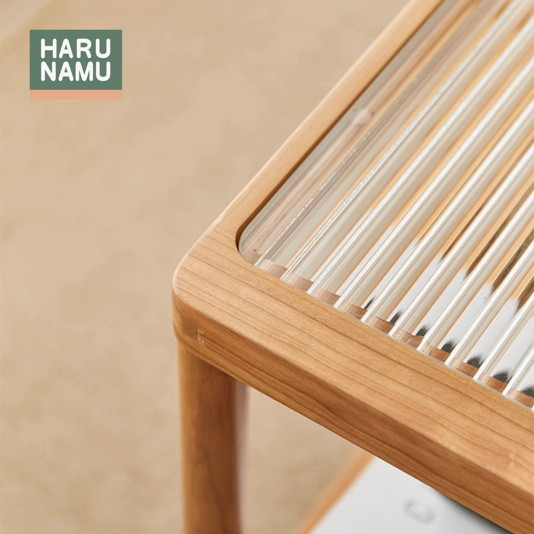 MARIKO Solid Wood Tea Trolley