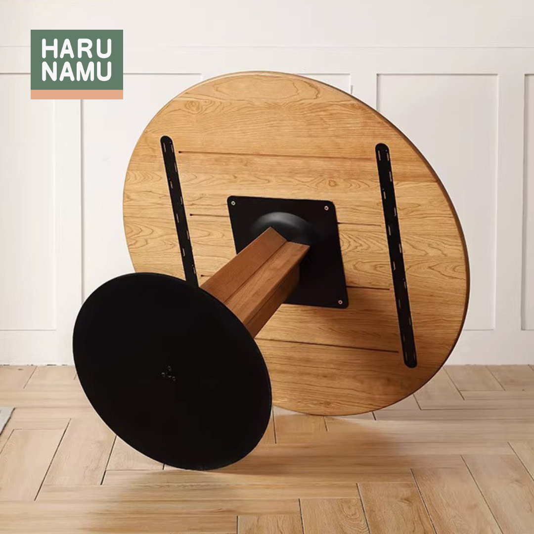 ITSUKA Round Solid Wood Dining Table