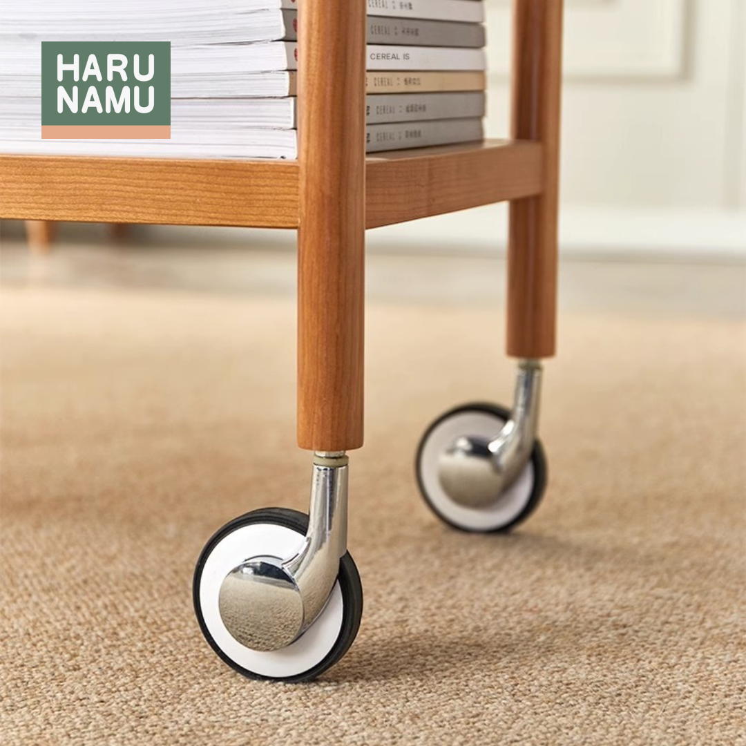 MARIKO Solid Wood Tea Trolley