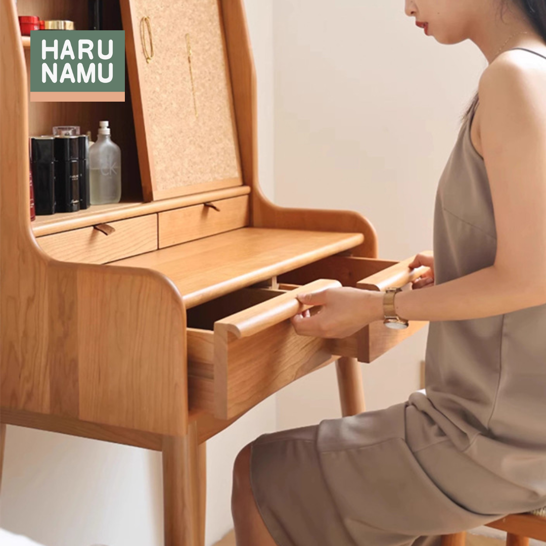 MASUMI Solid Wood Vanity Table