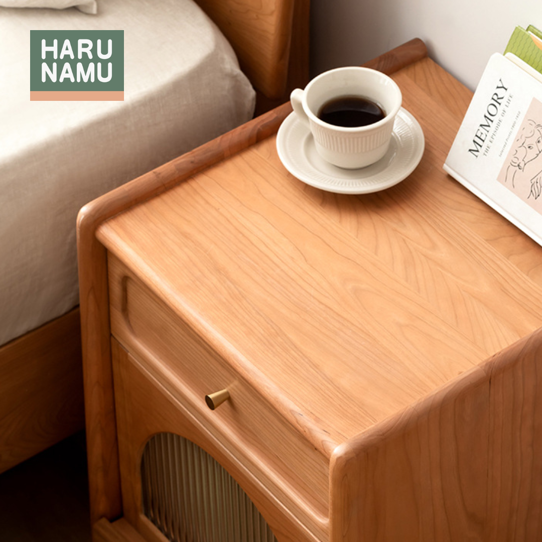 SAKI Solid Wood Bedside Drawer