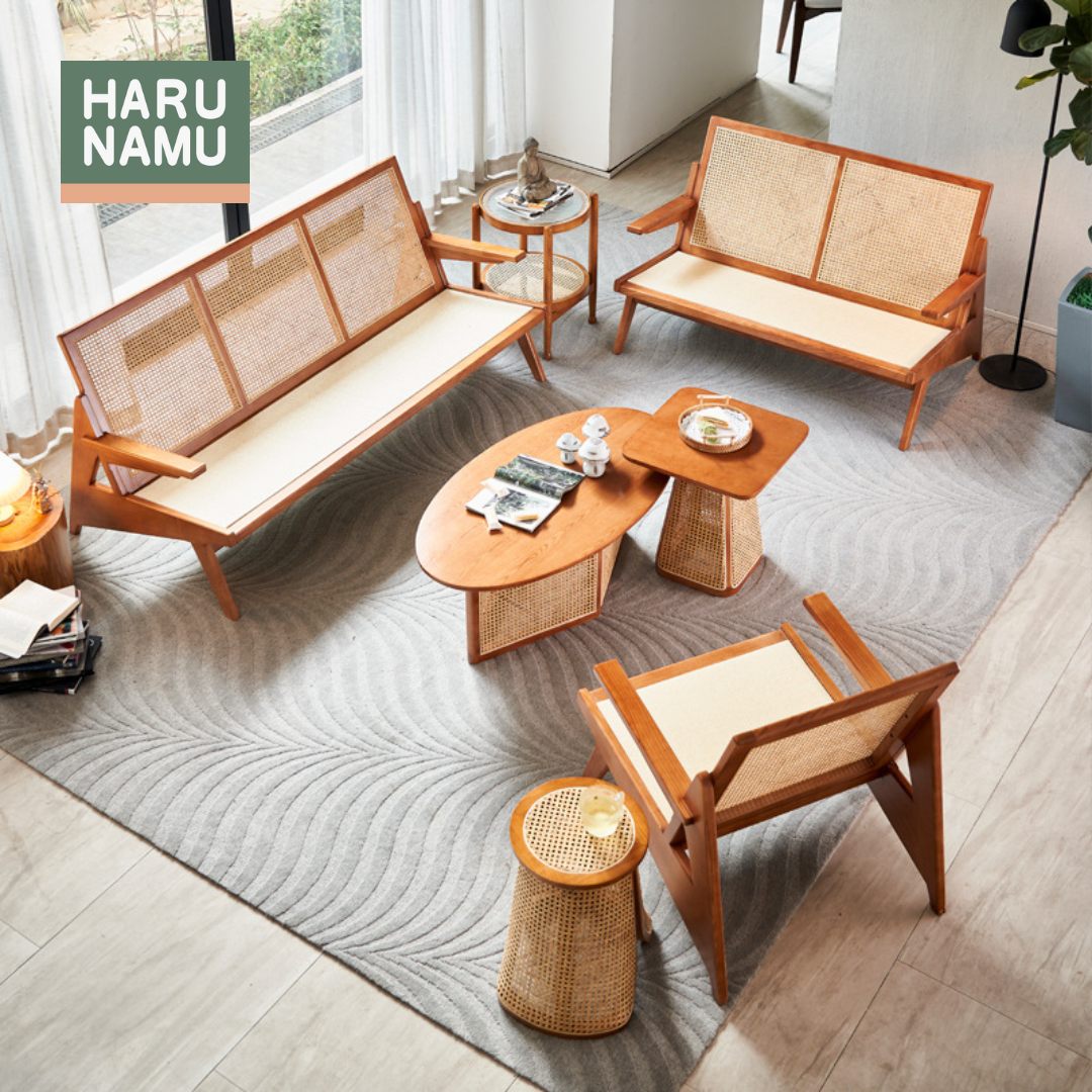 SHION Rattan Solid Wood Sofa