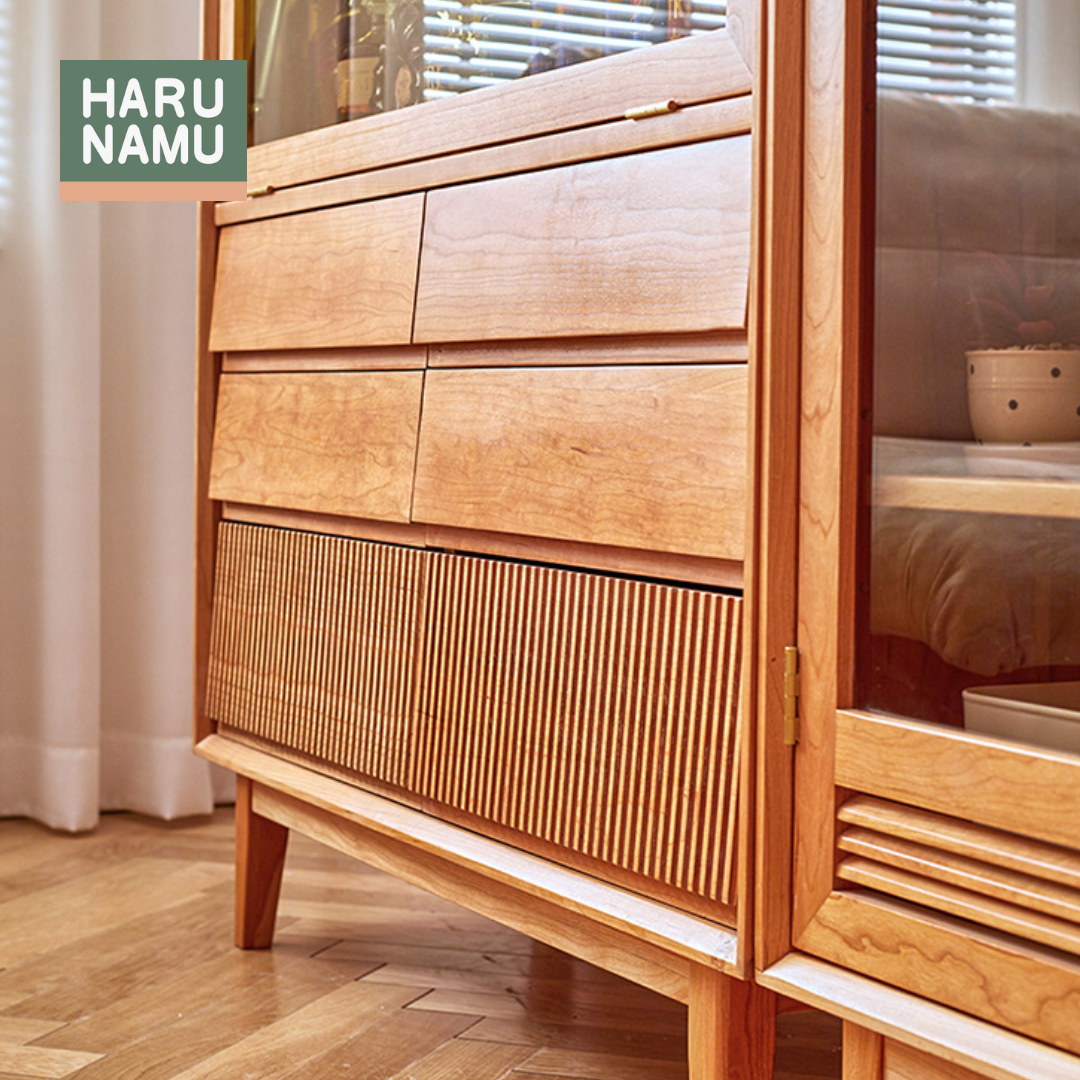 DAISUKE Solid Wood Modular Display Cabinet