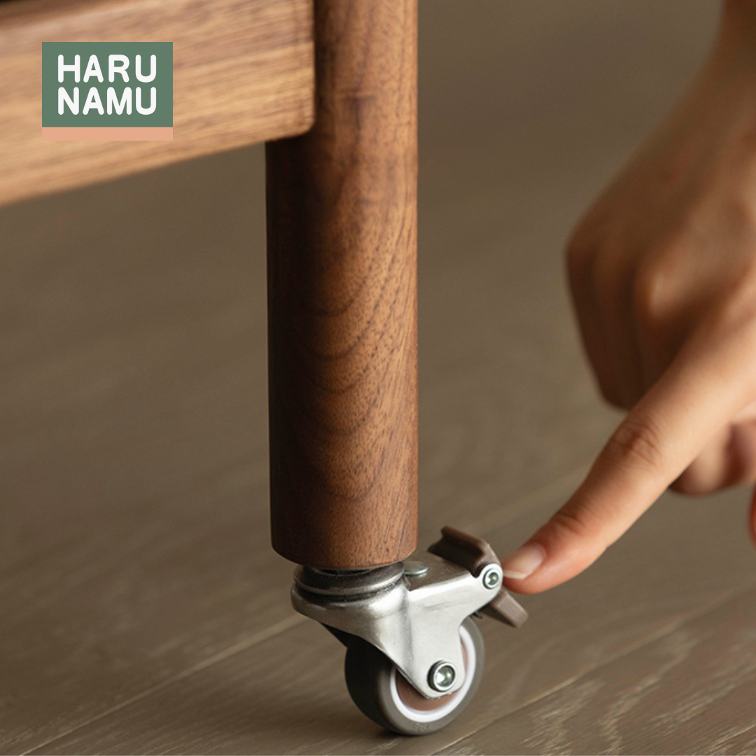 MAYONAKA Solid Wood Display Trolley